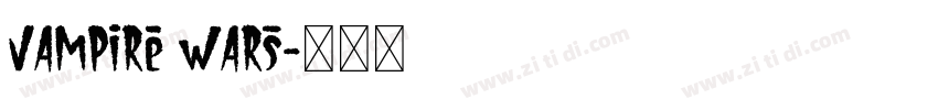 Vampire Wars字体转换